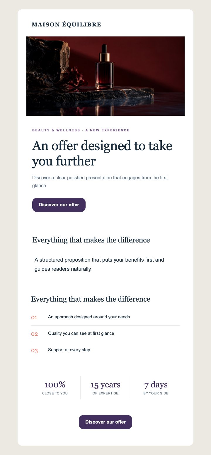 Preview of the Beauty, sport & wellbeing — Premium · Beauty — With images template