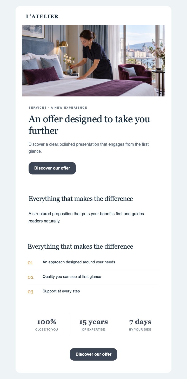 Preview of the Other sectors — Editorial · Hospitality and restaurants — With images template