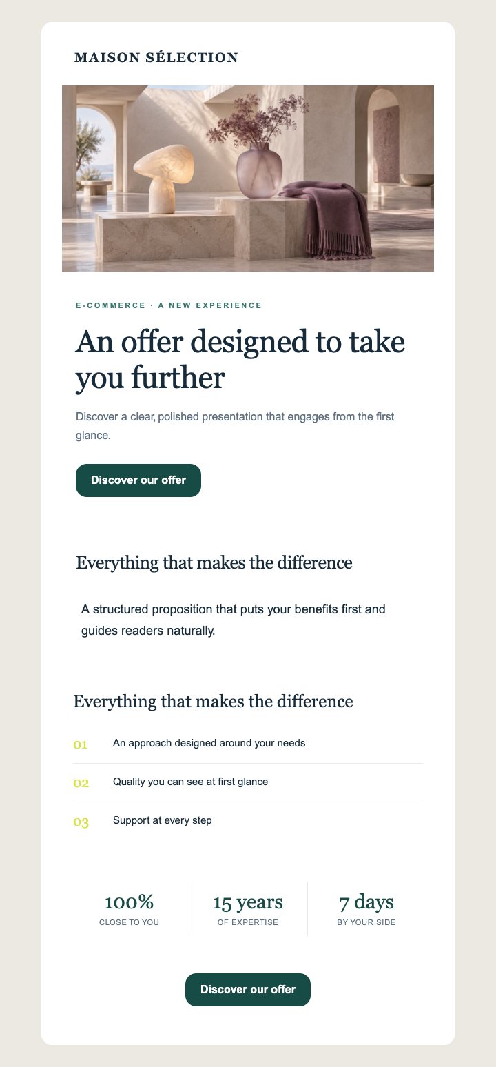 Preview of the E-commerce — Premium · General — With images template