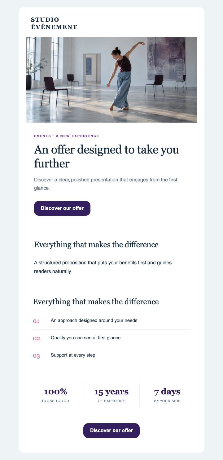 Preview of the Events — Editorial — With images template