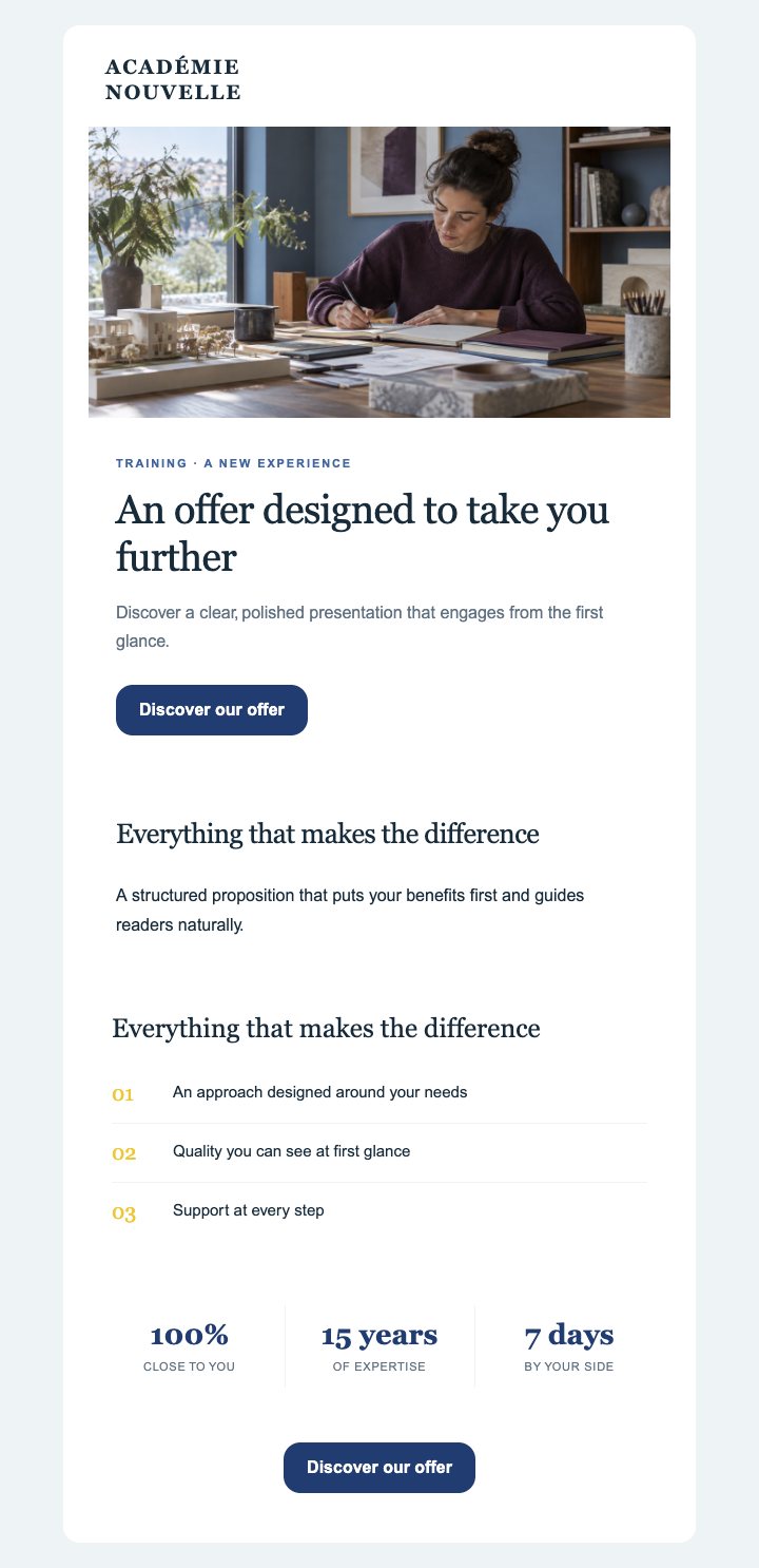 Preview of the Training — Editorial — With images template