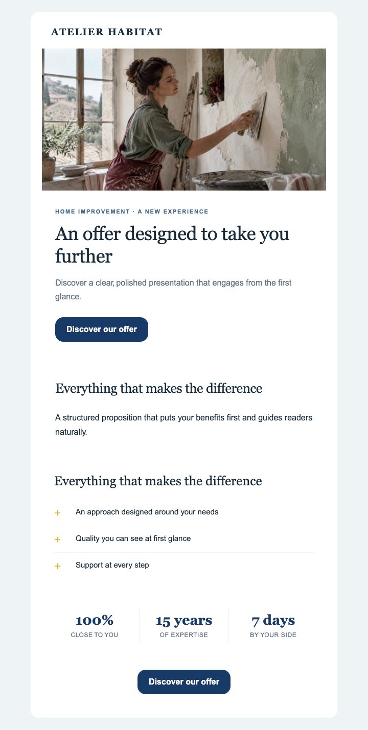 Preview of the Home & renovation — Editorial — With images template