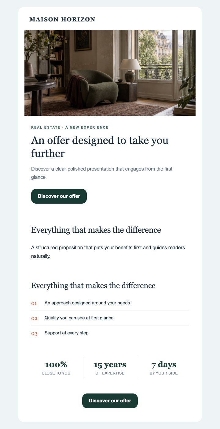 Preview of the Real estate — Editorial — With images template