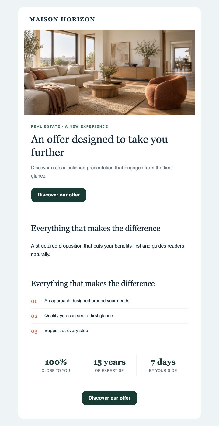 Preview of the Real estate — Editorial — With images template