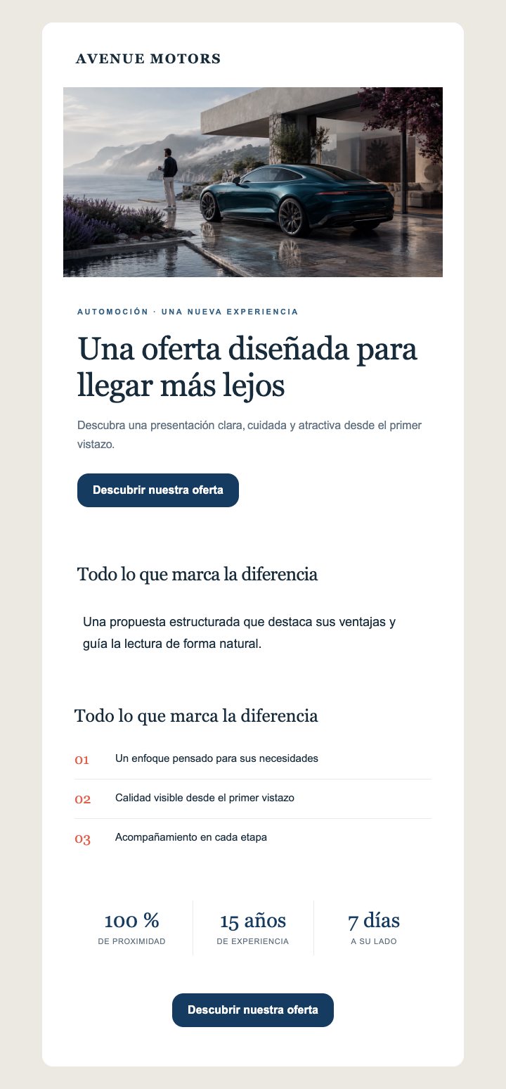 Vista previa del template Automoción — Premium — Con imágenes