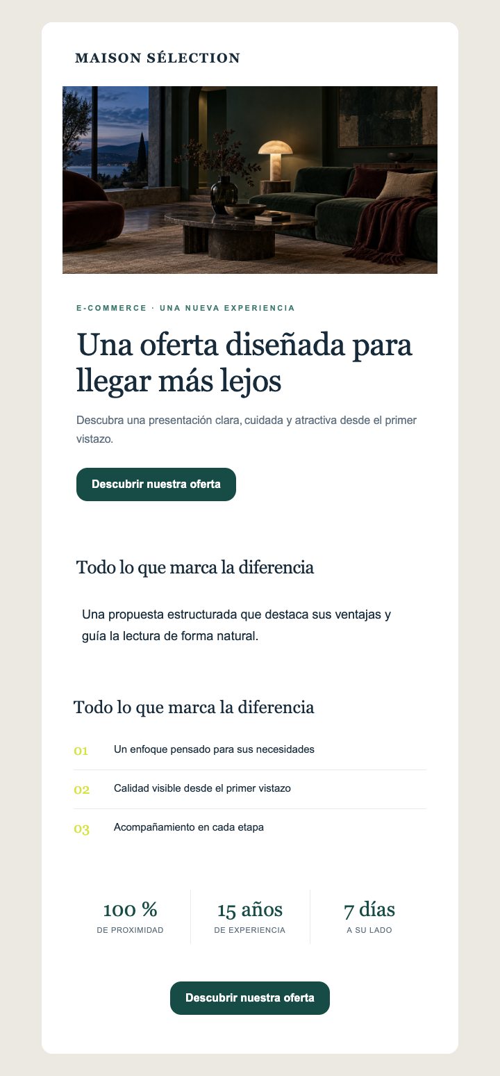 Vista previa del template E-commerce — Premium · Generalista — Con imágenes