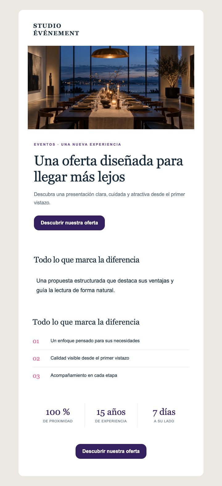 Vista previa del template Eventos — Premium — Con imágenes