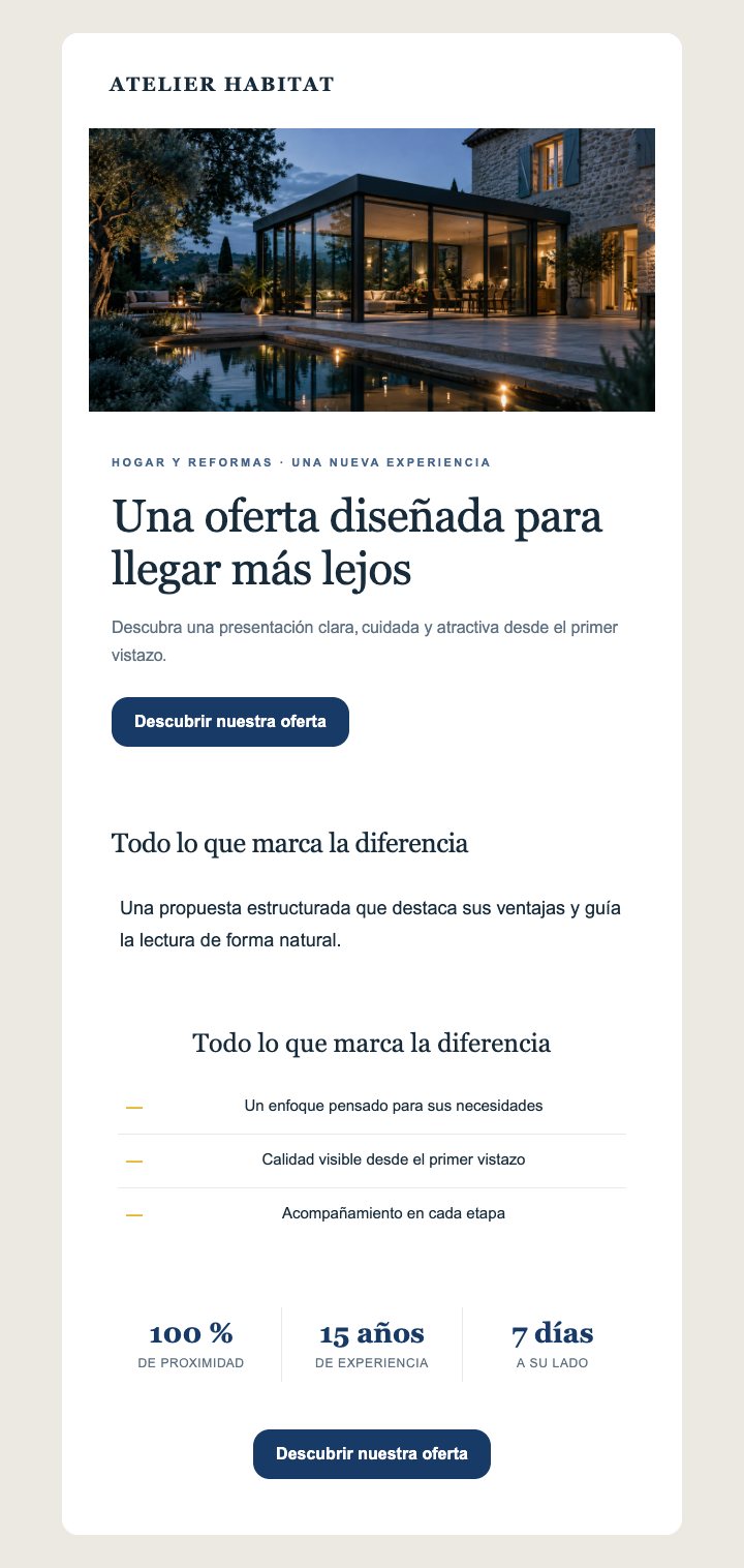 Vista previa del template Hogar y reforma — Premium — Con imágenes